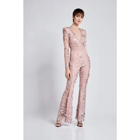 Zhivago THE BLACK PARADE JUMPSUIT pink US8 - Picture 2 of 9